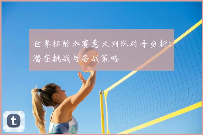 世界杯附加赛意大利队对手分析:潜在挑战与备战策略